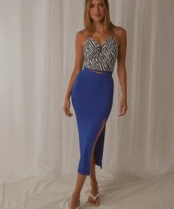 Peppermayo New & Most Loved About You Crop Top - Zebra