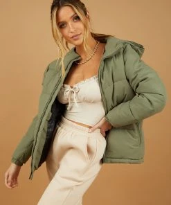 Womens Huffer Puffer - Khaki New & Most Loved