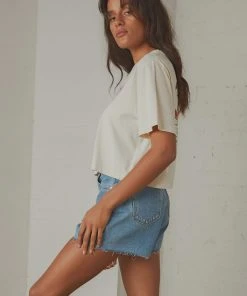 Thrills C&C Wings Merch Fit Crop Tee - Heritage White 10 Thrills C&C Wings Merch Fit Crop Tee - Heritage White