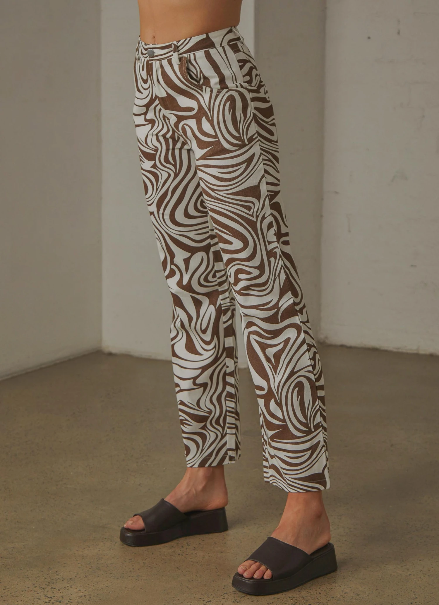 Peppermayo New & Most Loved Serena Pants - Brown Print 7 Peppermayo New & Most Loved Serena Pants - Brown Print