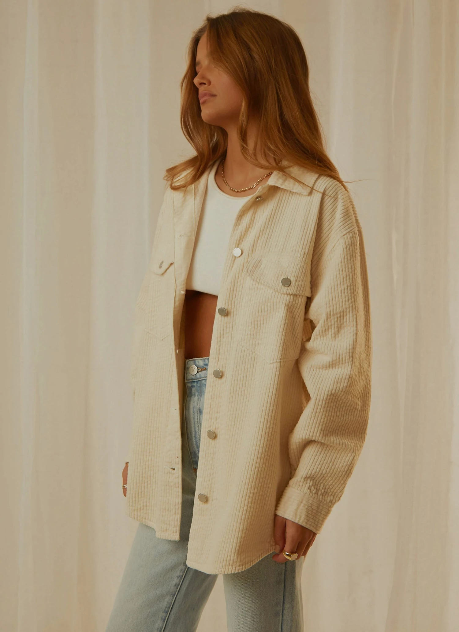 Nude Lucy New & Most Loved Paige Corduroy Shacket - Nutmeg 7 Nude Lucy New & Most Loved Paige Corduroy Shacket - Nutmeg