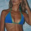 Peppermayo Exclusive Holidae Triangle Bikini Top - Cobalt Blue Towelling 2 Peppermayo Exclusive Holidae Triangle Bikini Top - Cobalt Blue Towelling