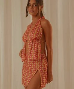 Peppermayo Exclusive New & Most Loved Kaia Top - Sunset Geo