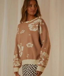 Peppermayo Exclusive Tropical Days Knit Jumper - Mocha New & Most Loved 10 Peppermayo Exclusive Tropical Days Knit Jumper - Mocha New & Most Loved