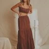 National Breast Cancer Foundation X Peppermayo New & Most Loved Aperol Hour Linen Maxi Skirt - Choc Brown 2 National Breast Cancer Foundation X Peppermayo New & Most Loved Aperol Hour Linen Maxi Skirt - Choc Brown