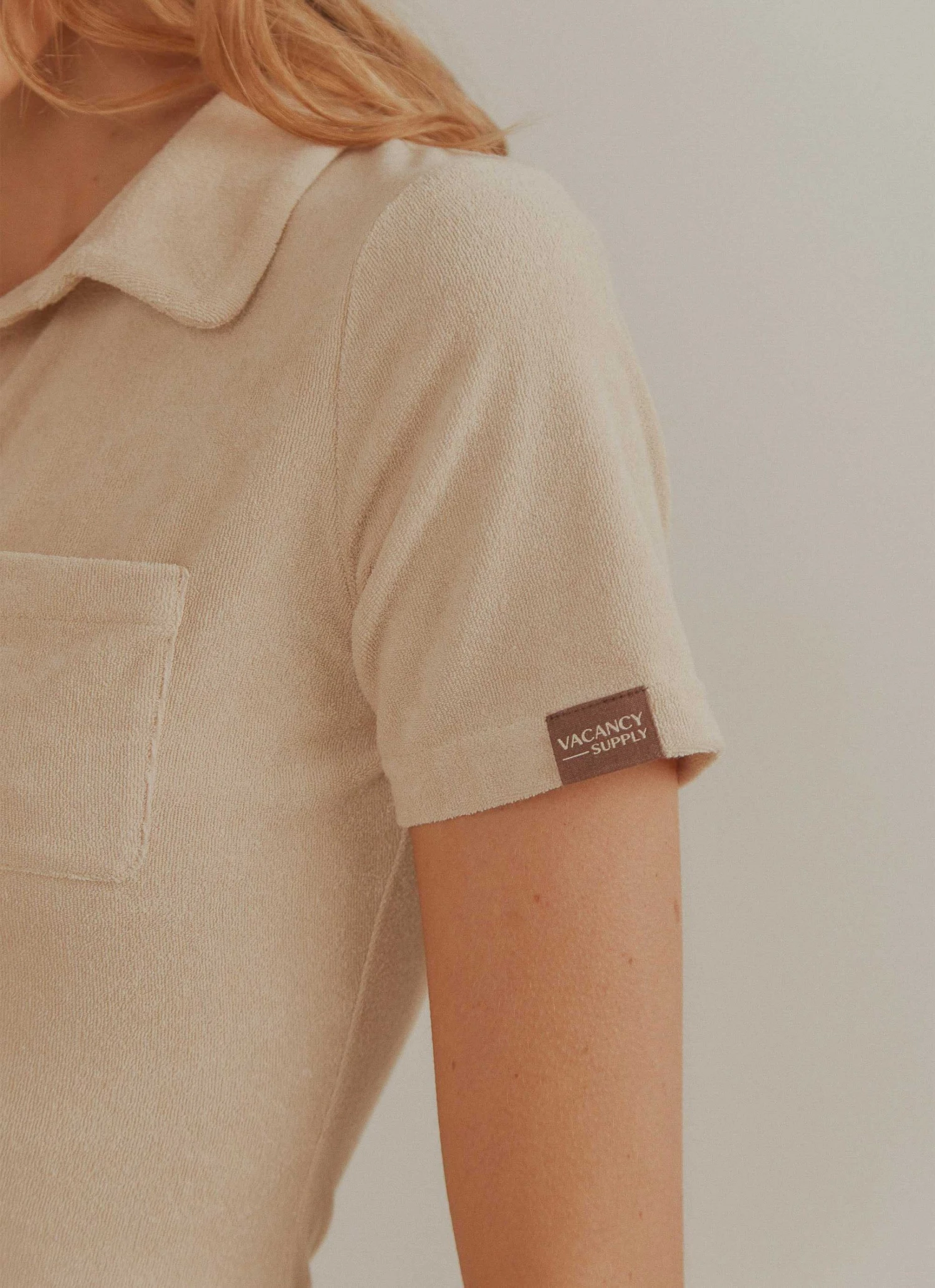 Vacancy Supply Daylight Terry Mini Dress - Beige 4 Vacancy Supply Daylight Terry Mini Dress - Beige