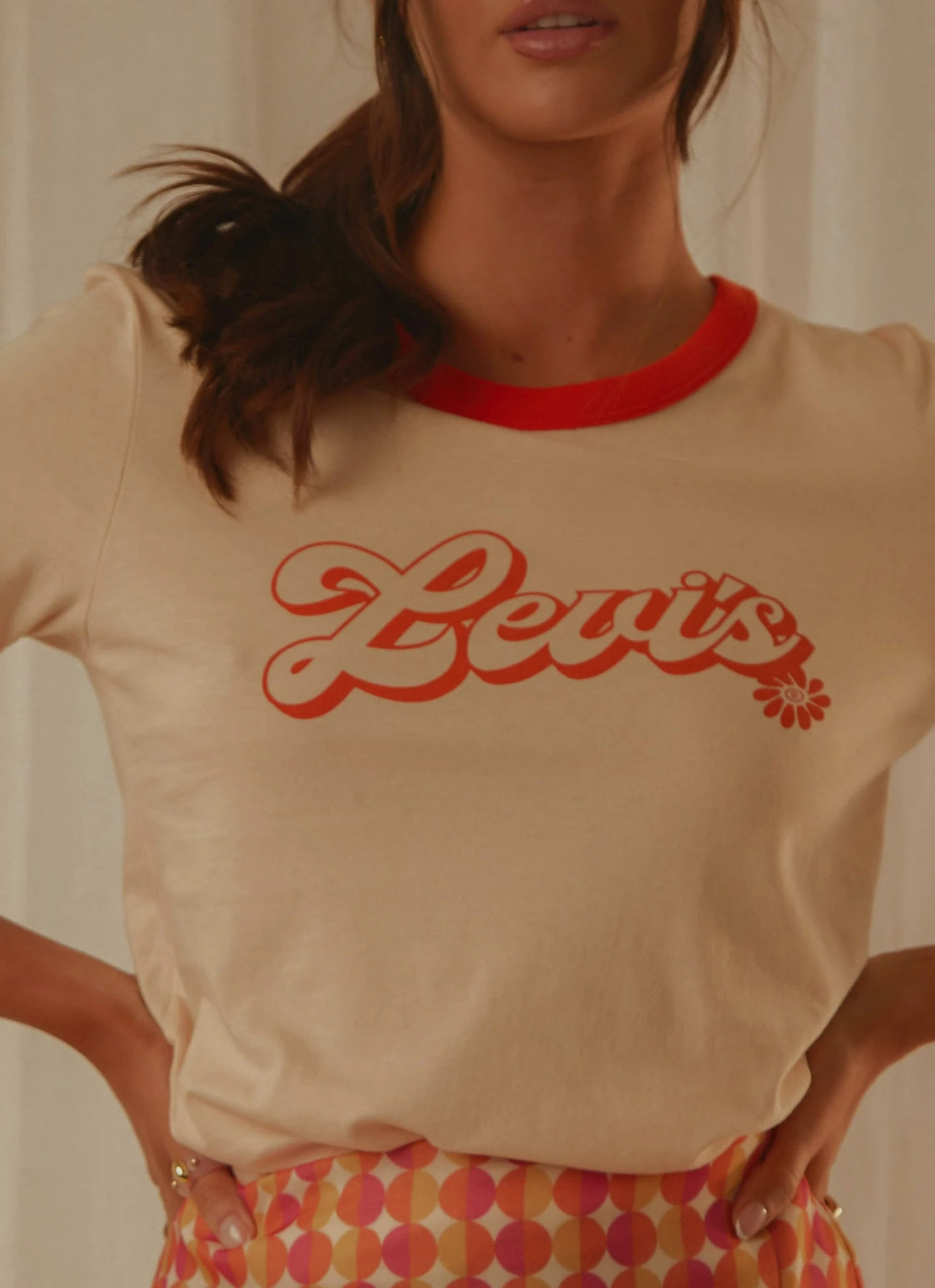 Script Levi's Tee - Peach Puree New & Most Loved 3 Script Levi's Tee - Peach Puree New & Most Loved