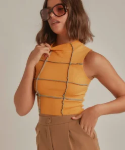 Peppermayo Summers Here Knit Top - Mustard
