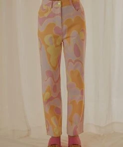 Peppermayo Exclusive Keep Your Heart Pants - Pyschedelic New & Most Loved 9 Peppermayo Exclusive Keep Your Heart Pants - Pyschedelic New & Most Loved