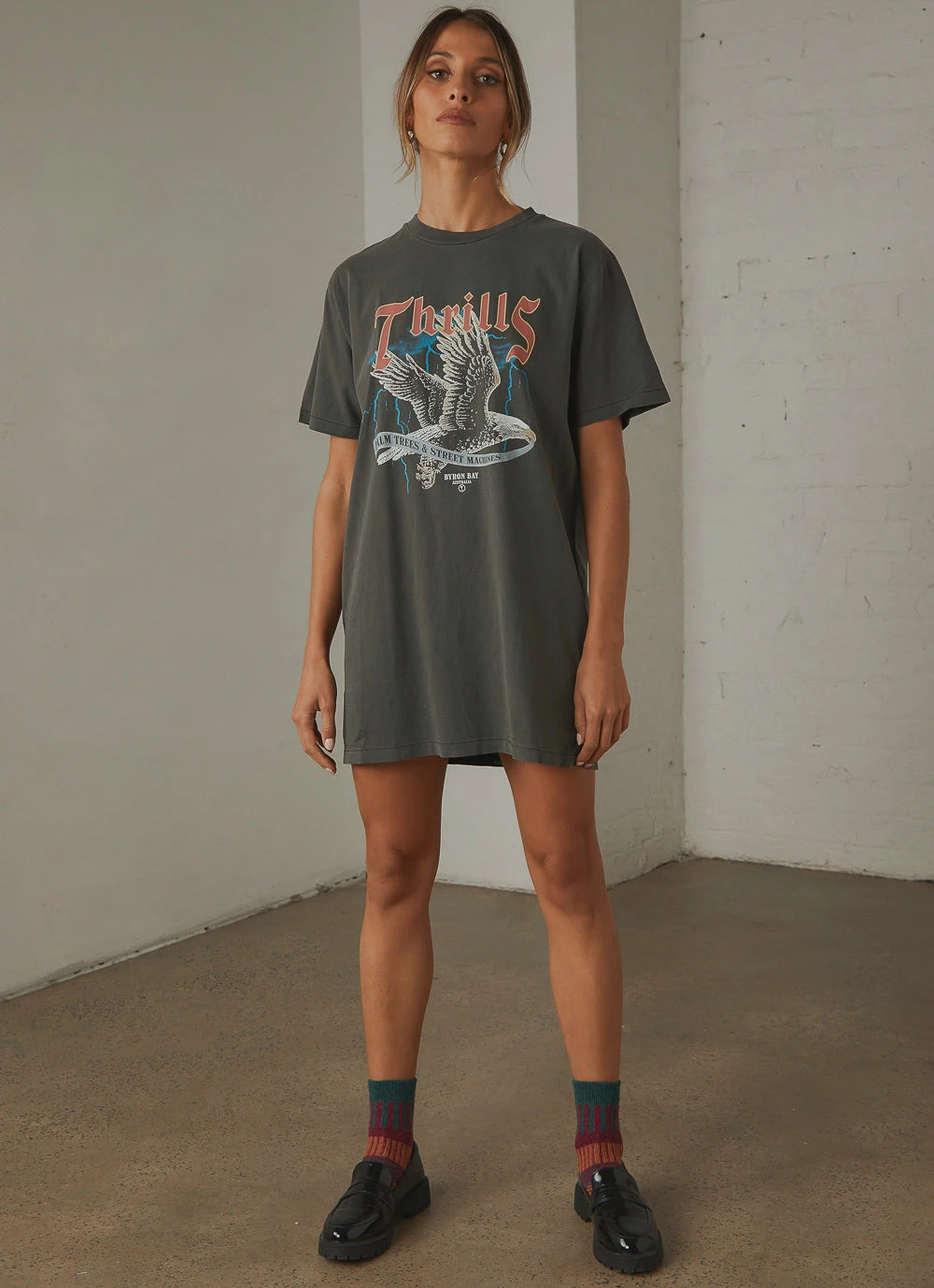 Thrills New & Most Loved Storm The Castle Merch Fit Tee Dress - Merch Black 5 Thrills New & Most Loved Storm The Castle Merch Fit Tee Dress - Merch Black