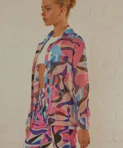 Peppermayo Exclusive Trippy Long Sleeve Sheer Shirt - 80s Retro New & Most Loved 10 Peppermayo Exclusive Trippy Long Sleeve Sheer Shirt - 80s Retro New & Most Loved