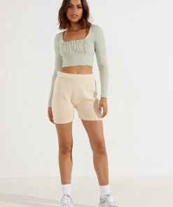 Peppermayo The Exchange Knit Shorts - Cream 10 Peppermayo The Exchange Knit Shorts - Cream