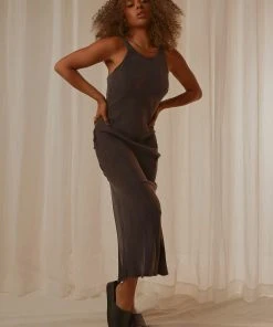 Nude Lucy New & Most Loved Gia Cupro Dress - Coal