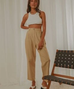 Nude Lucy New & Most Loved Elina Tailored Pant - Tan