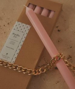 Candle Co Moreton Eco Dinner Candle 4 Pack - Blush Pink New & Most Loved 7 Candle Co Moreton Eco Dinner Candle 4 Pack - Blush Pink New & Most Loved