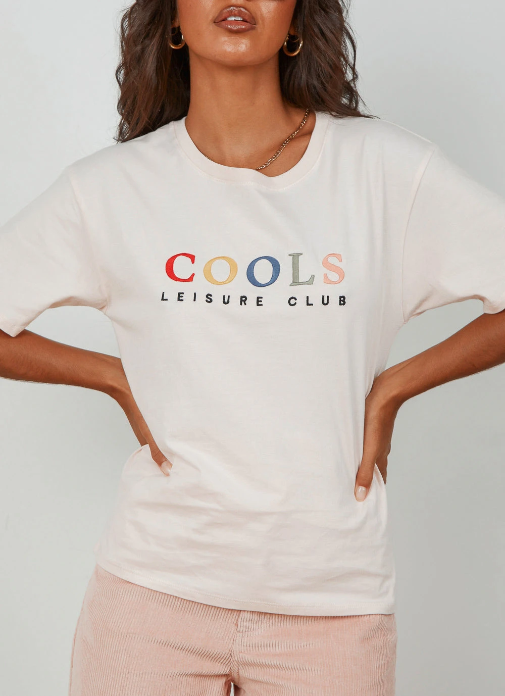 Cools Club New Tops Leisure Club Tee - Peach Cools Club New Tops Leisure Club Tee - Peach