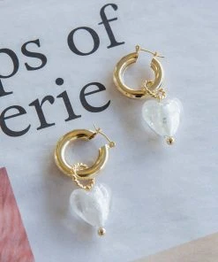 Peppermayo New & Most Loved Lana Earrings - Clear Gold