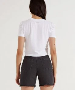 Afends New & Most Loved Rosa - Hemp Fitted Tee - White