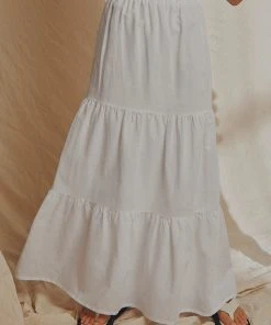 National Breast Cancer Foundation X Peppermayo Aperol Hour Linen Maxi Skirt - White New & Most Loved 11 National Breast Cancer Foundation X Peppermayo Aperol Hour Linen Maxi Skirt - White New & Most Loved