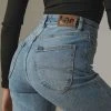 Lee Hourglass High Moms Jean - Bias Blue New & Most Loved 1 Lee Hourglass High Moms Jean - Bias Blue New & Most Loved