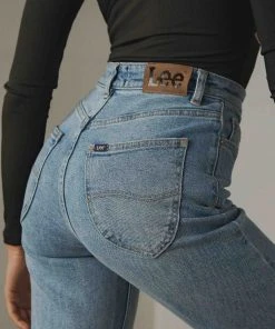 Lee Hourglass High Moms Jean - Bias Blue New & Most Loved