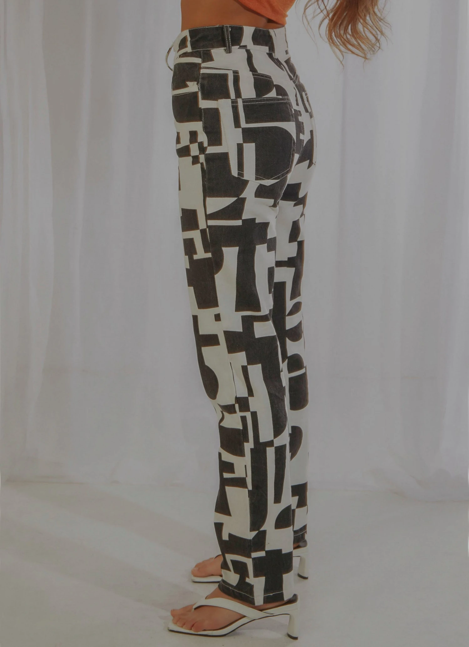 Peppermayo Exclusive Electric Avenue Pants - Black And White Geo 6 Peppermayo Exclusive Electric Avenue Pants - Black And White Geo