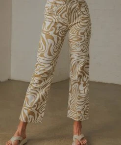 Peppermayo New & Most Loved Serena Pants - Tan Print