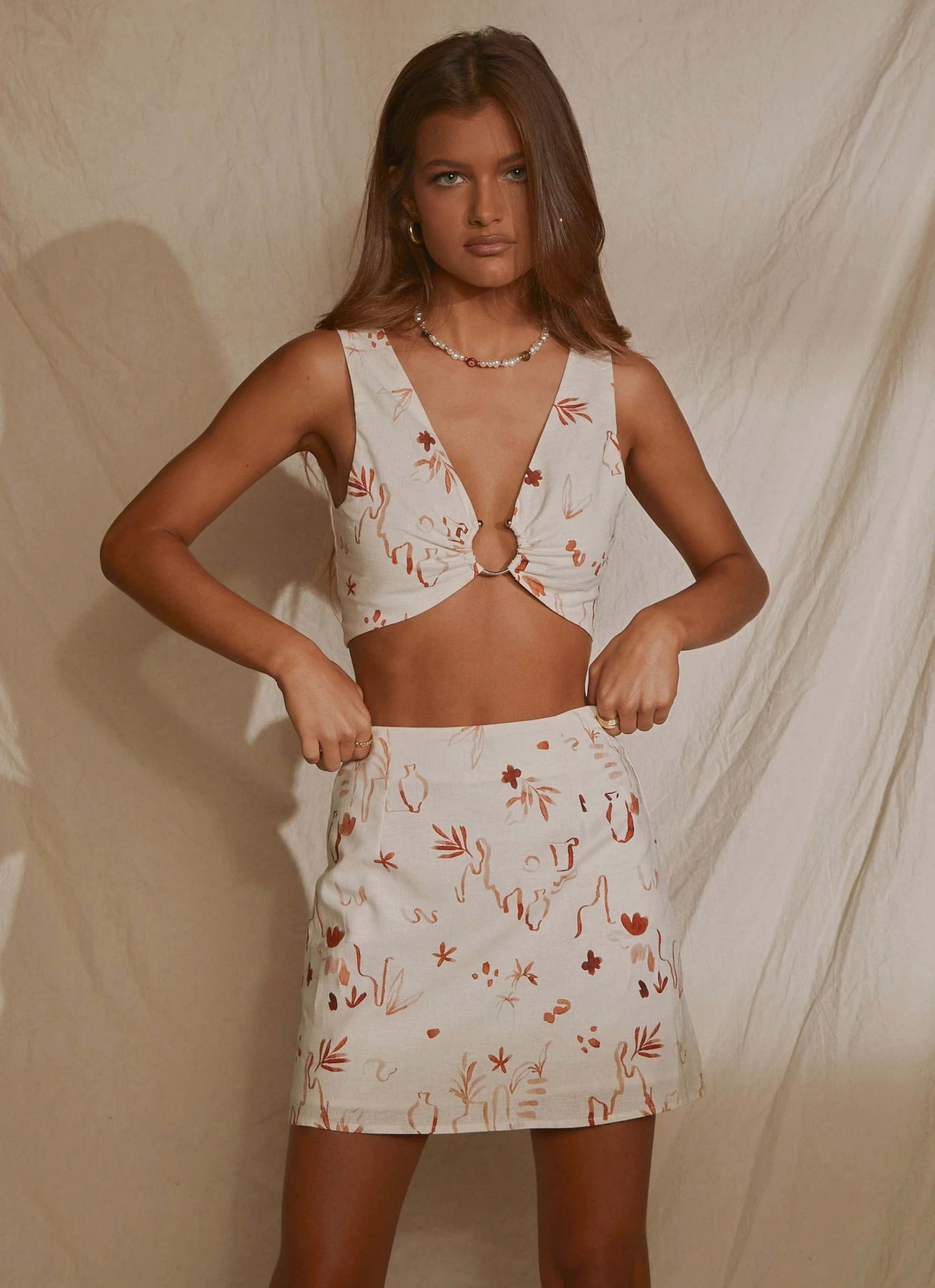 Peppermayo Exclusive New & Most Loved From The Beach Linen Mini Skirt - Safari 3 Peppermayo Exclusive New & Most Loved From The Beach Linen Mini Skirt - Safari