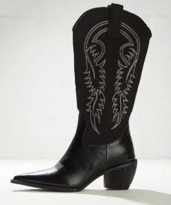 Cult Avenue New & Most Loved Backseat Rider Cowboy Boot - Black