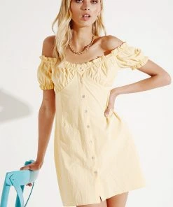 Peppermayo New & Most Loved Bel Air Mini Dress - Yellow