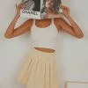 Peppermayo Illusion Pleated Mini Skirt - Butter New & Most Loved 1 Peppermayo Illusion Pleated Mini Skirt - Butter New & Most Loved