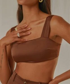 Peppermayo Exclusive New Space Crop - Choc Brown New & Most Loved 8 Peppermayo Exclusive New Space Crop - Choc Brown New & Most Loved