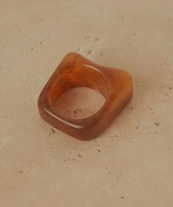 Peppermayo Art House Resin Ring - Sepia New & Most Loved