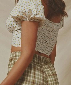 Peppermayo New & Most Loved Holiday Feels Crop - Yellow Floral