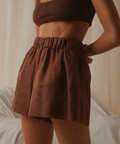 Peppermayo Exclusive Promenade Linen Shorts - Choc Brown 8 Peppermayo Exclusive Promenade Linen Shorts - Choc Brown