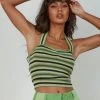 Peppermayo Surf Guide Halter - Green Stripe