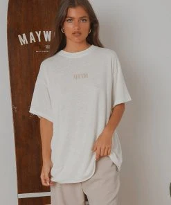 Afends Courtney Love Hemp Oversized Tee - Off White 4 Afends Courtney Love Hemp Oversized Tee - Off White