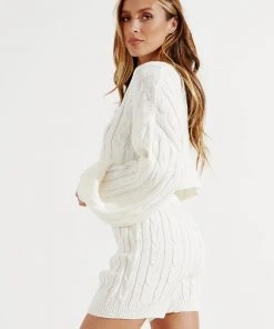 Peppermayo Kind Of Love Knit Shorts - Cream