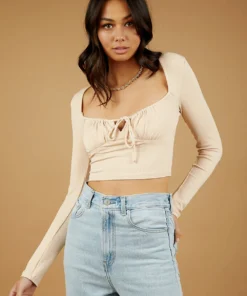 Peppermayo New Tops In Vogue Top - Beige