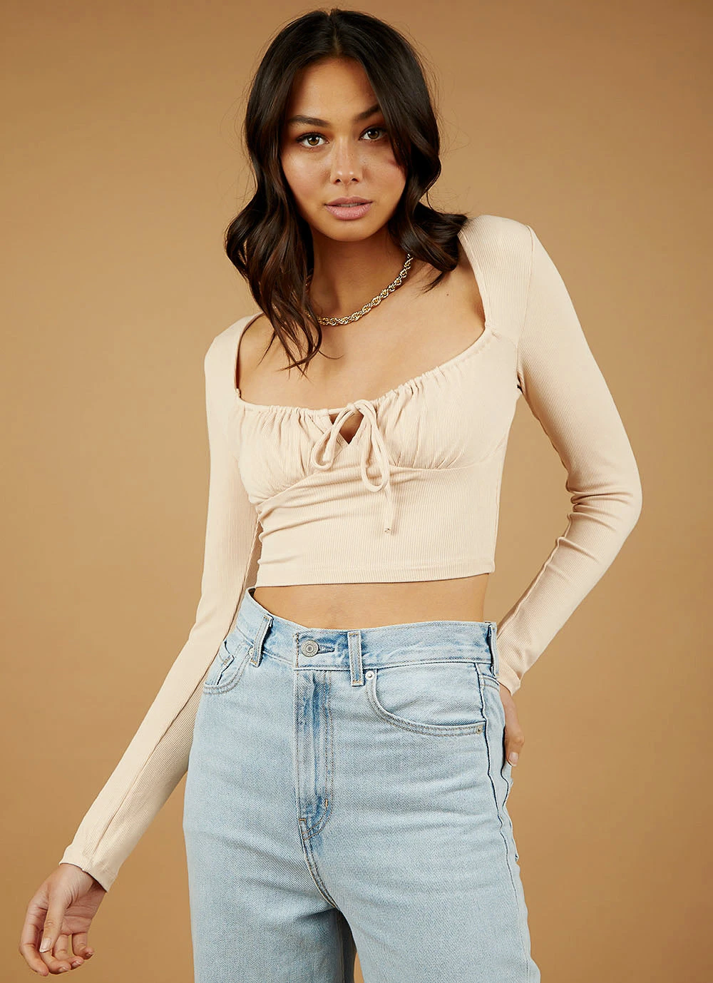 Peppermayo New Tops In Vogue Top - Beige 4 Peppermayo New Tops In Vogue Top - Beige