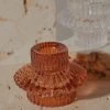 Candle Co Aida Vintage Candle Holder - Amber