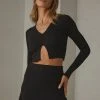 Peppermayo Deja Vu Knit Top - Black New & Most Loved