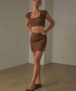 Peppermayo Exclusive Summer Style Crochet Skirt - Choc Brown 10 Peppermayo Exclusive Summer Style Crochet Skirt - Choc Brown