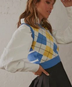 Peppermayo Canteen Knit Vest - Blue New & Most Loved