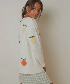 Peppermayo New & Most Loved Same Things Knit Jumper - White Fruits