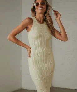 Peppermayo On Replay Knit Midi Dress - Yellow New & Most Loved 9 Peppermayo On Replay Knit Midi Dress - Yellow New & Most Loved