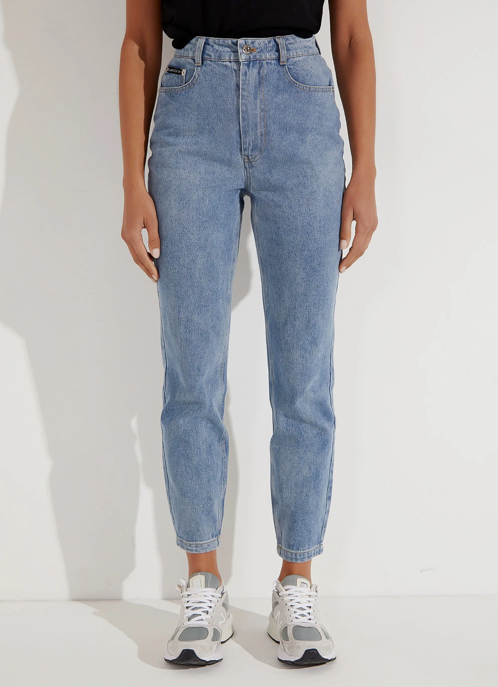 BY DYLN New Bottoms Harlow Mom Jean - Blue 5 BY DYLN New Bottoms Harlow Mom Jean - Blue