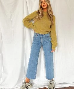 Abrand New & Most Loved A Street Aline Crop Jeans - Georgia