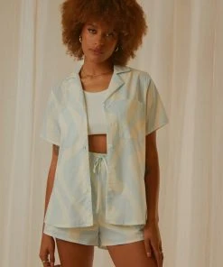 Peppermayo Exclusive New & Most Loved Feels Like Sunday Shirt - Light Blue Wave 9 Peppermayo Exclusive New & Most Loved Feels Like Sunday Shirt - Light Blue Wave