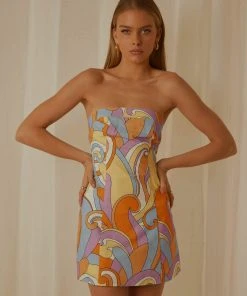 Peppermayo Exclusive Life Of The Party Tube Mini Dress - Retro Swirl - Pre-Order 4 Peppermayo Exclusive Life Of The Party Tube Mini Dress - Retro Swirl - Pre-Order